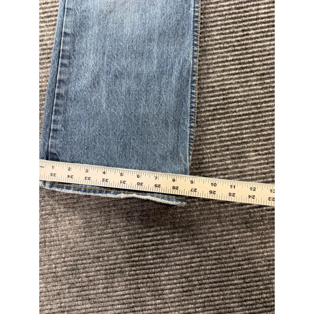 Polo Ralph Lauren Jeans Mens 32x30 Bootcut Medium Wash Blue Denim Distressed